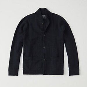 Abercrombie Mens Bomber Sweater Navy Large